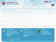 Tablet Screenshot of hopefulenergy.com